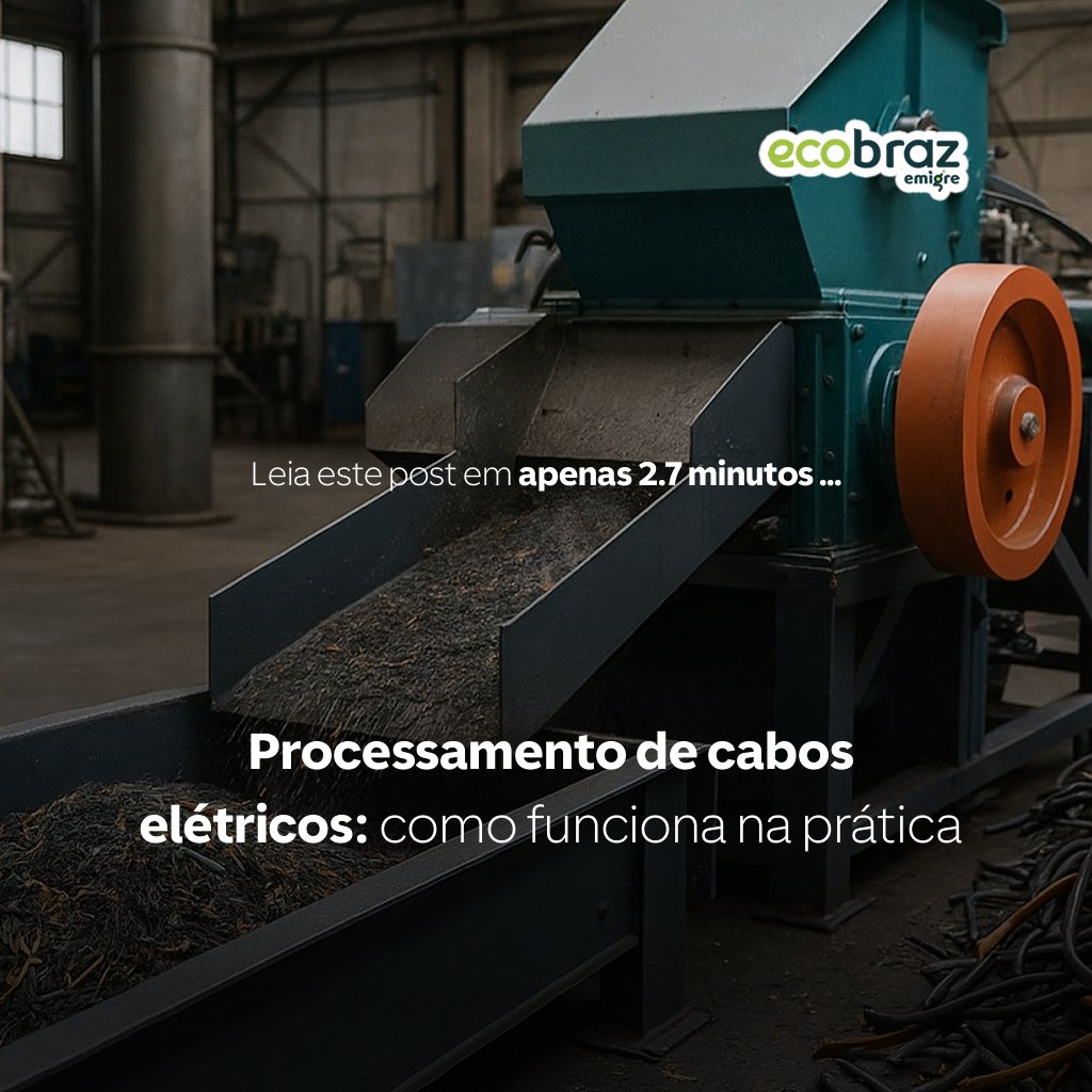 Processamento de cabos elétricos: como funciona na prática